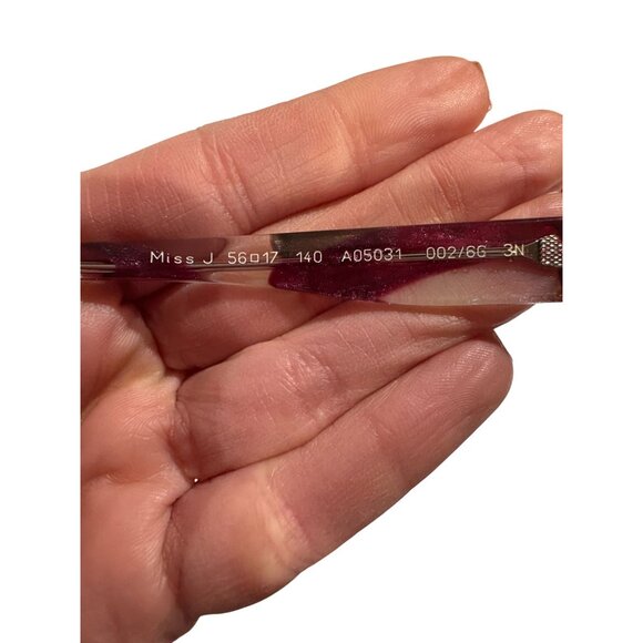 ALAIN MIKLI Miss J 002/6G Cat Eye Sunglasses in Grey Waves Violet - Picture 8 of 8